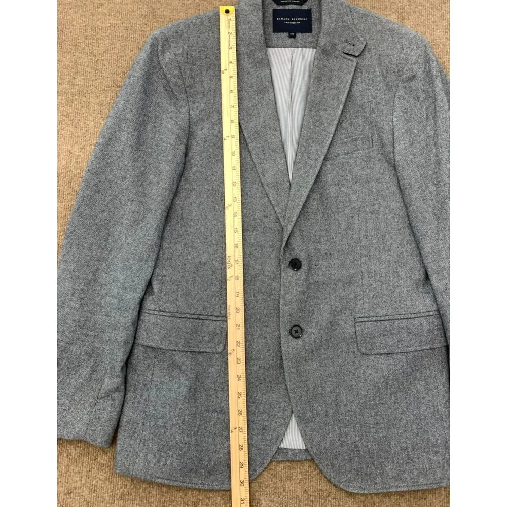 Banana Republic Blazer Mens 40R Tailored Fit Flannel Twill Jacket Sportcaot